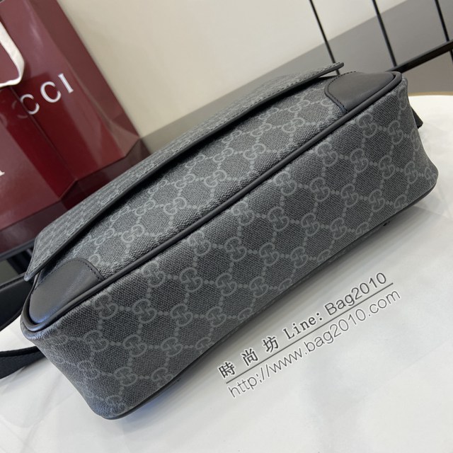 Gucci專櫃古馳最新款Emblem系列男士單肩斜挎包 jh2591型號：821154